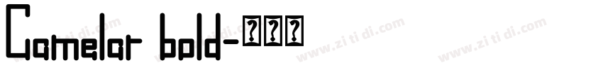 Camelar bold字体转换